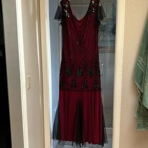 Evening dress gown XL Titanic Mystery Dinner sequin